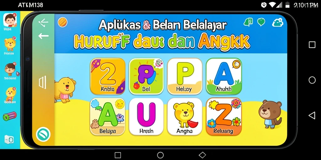 Tampilan antarmuka ATOM138 yang menarik dan mudah dipahami.
