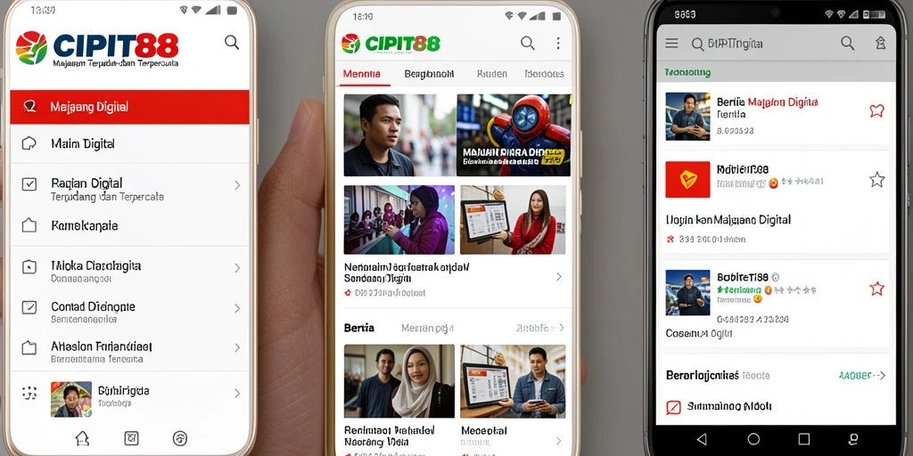 Antarmuka aplikasi Majalah Digital CIPIT88 yang modern dan menarik.
