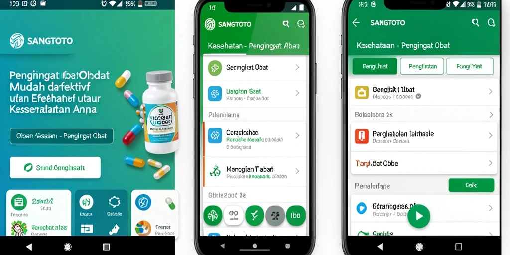 Antarmuka pengguna SANGTOTO untuk pengingat obat yang efektif.