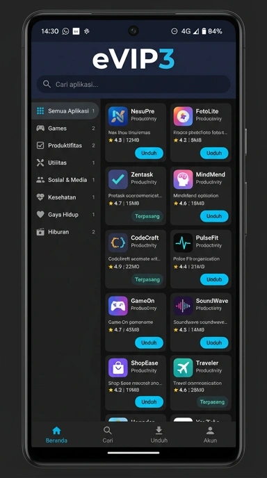 evip3 - Indeks Aplikasi Populer & Kanal Uji Terbaik di Indonesia