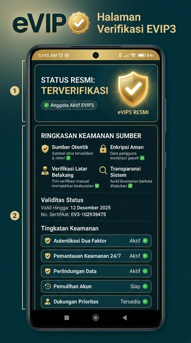 Kanal Resmi evip3 untuk Pengguna Android